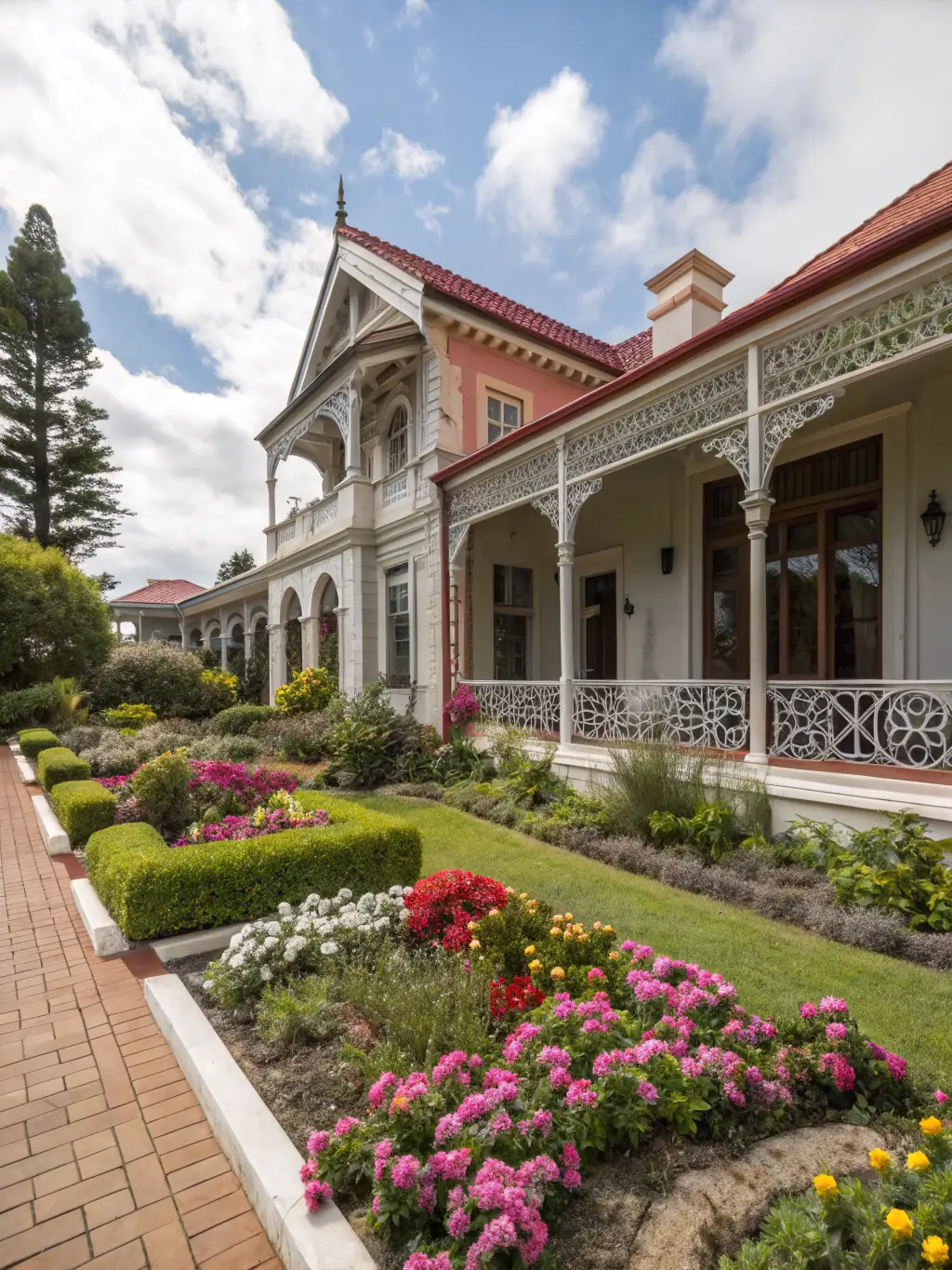 A beautifully renovated historic home with elegant furnishings and a lush garden, highlighting the unique and charming rental properties managed by ArichyPrive.