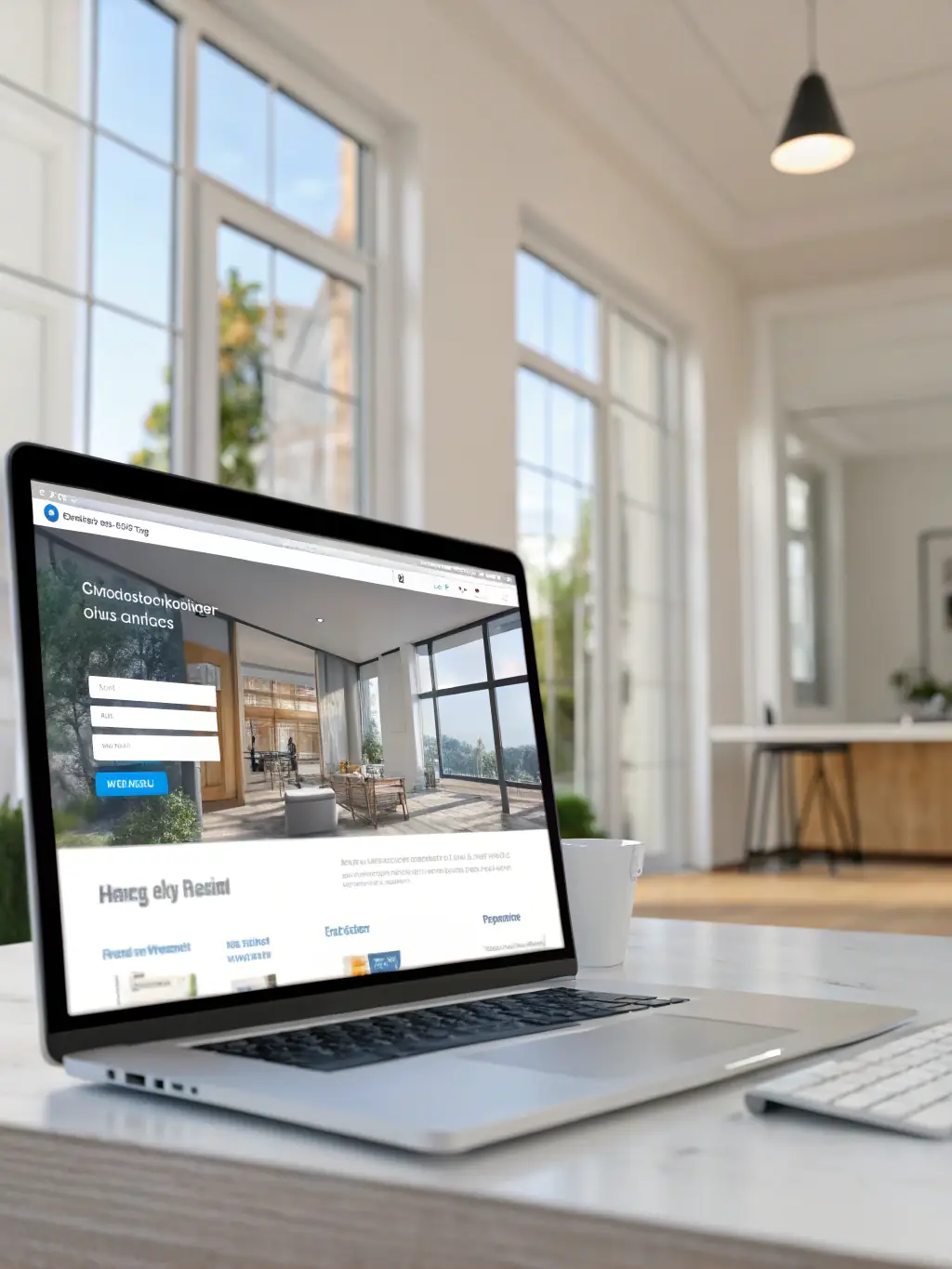 A digital rendering showcasing ArichyPrive's marketing materials, including brochures, online listings, and social media campaigns, highlighting the reach and sophistication of their marketing efforts.